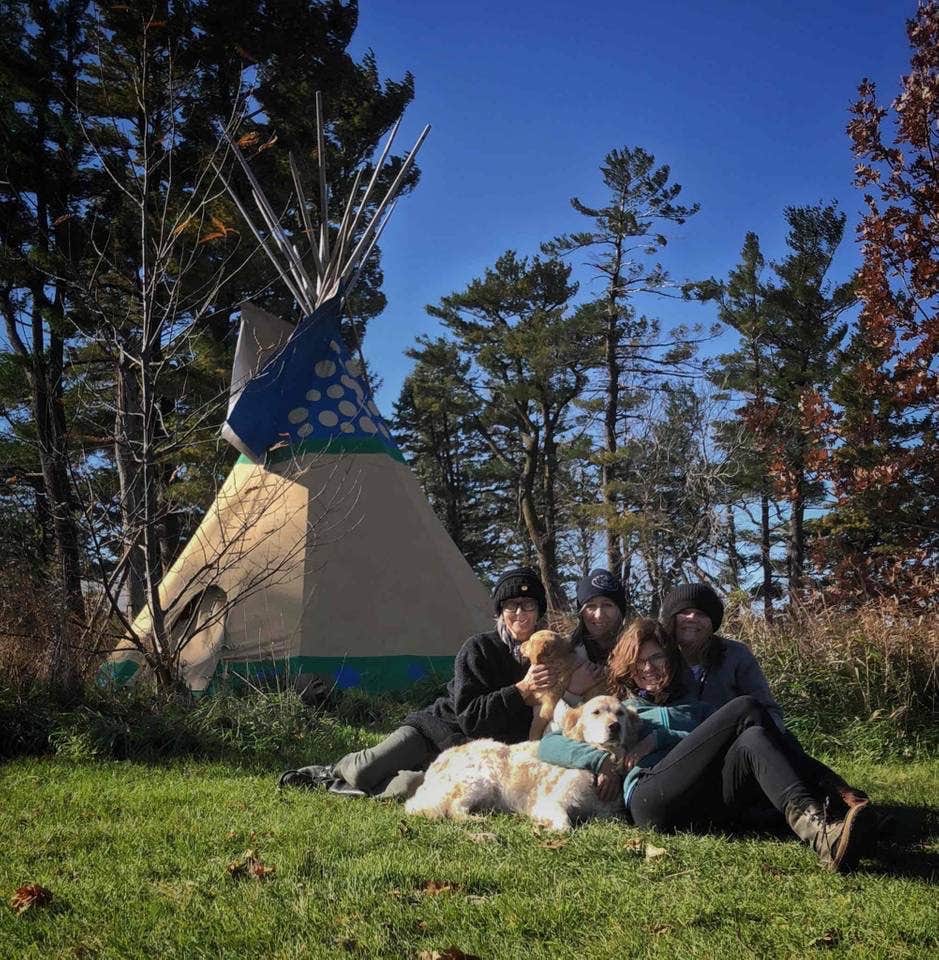 Camper submitted image from Tipi Camp a Walking Stick Adventures Farm - 3