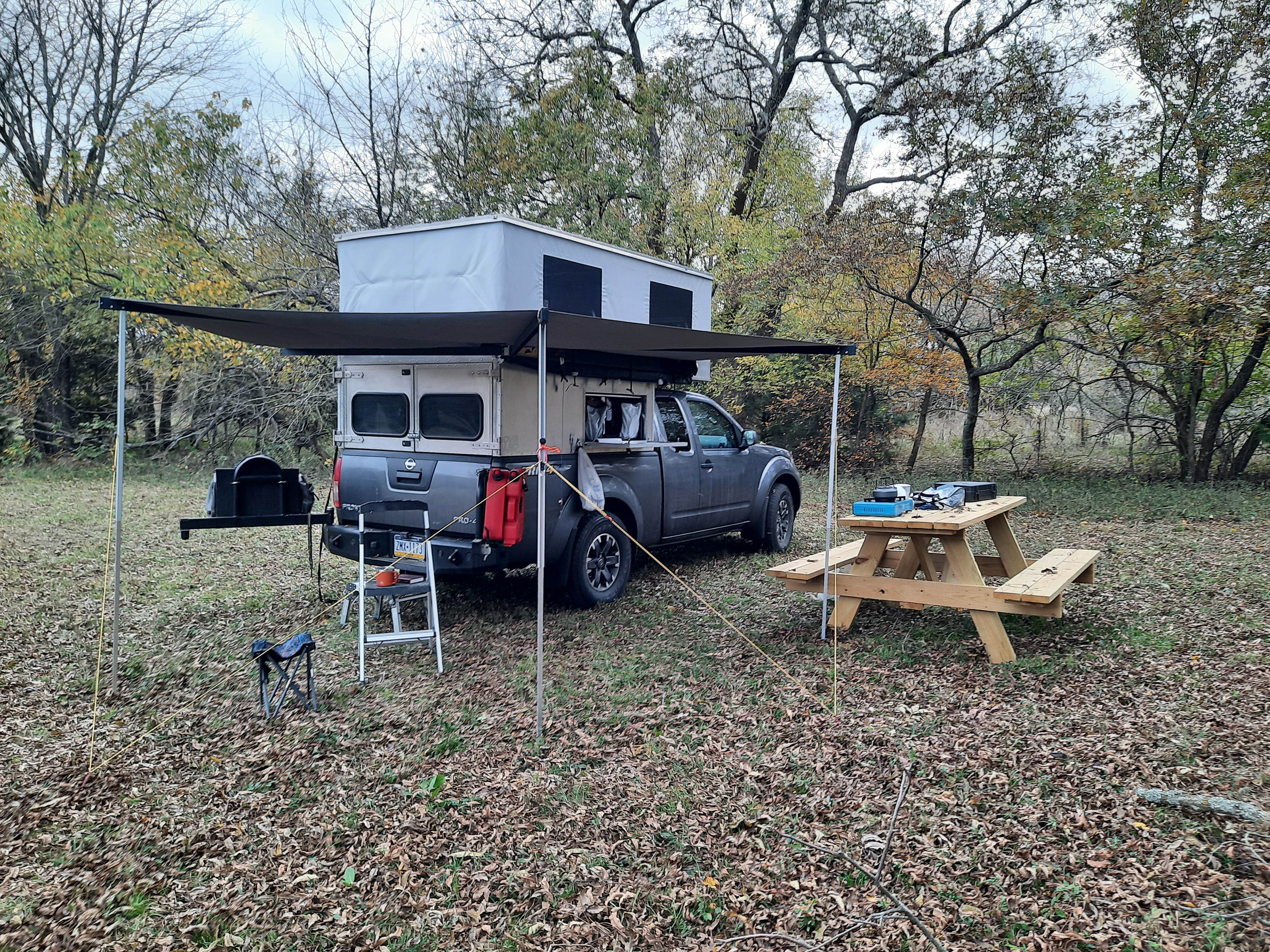 Rick's photo of tent camping at Sleep Under The Pecan Trees near Sulphur Springs, TX