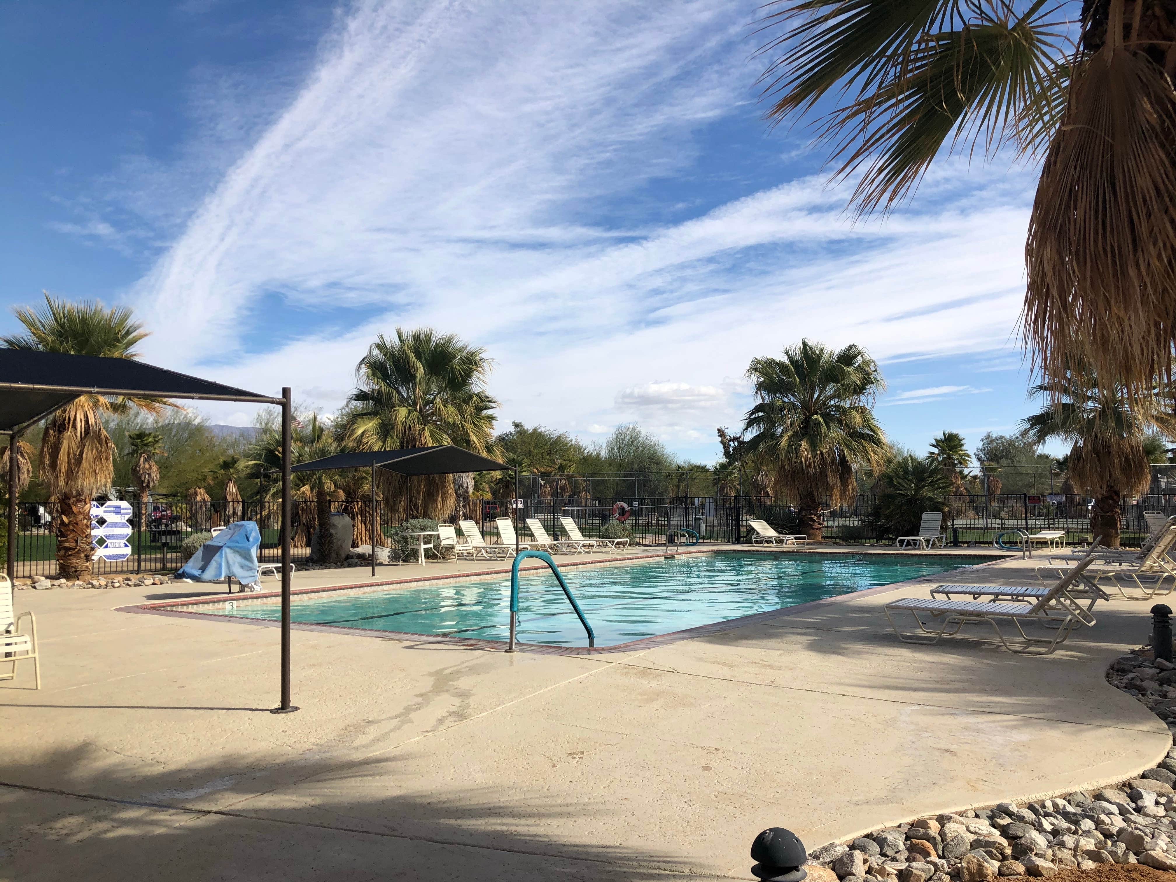 Camping near Yaqui Well Primitive Campground — Anza-Borrego Desert State Park: The Springs at Borrego RV Resort and Golf Course, Borrego Springs, California