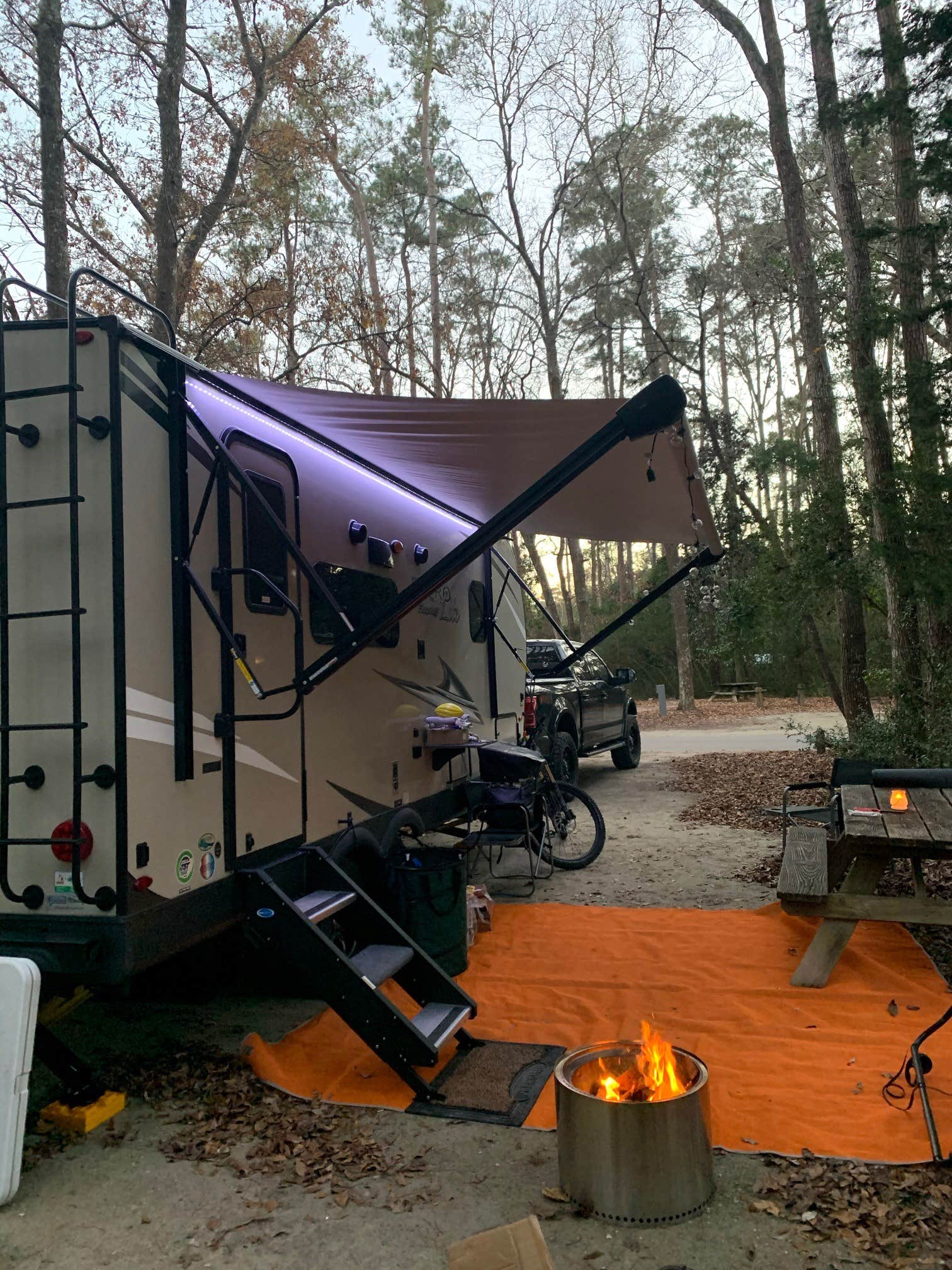 Britt B.'s photo of rv camping at Myrtle Beach State Park Campground near Murrells Inlet, SC