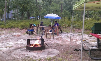 Camping near Bodine Field — Wharton State Forest: Bass River State Forest, Tuckerton, New Jersey