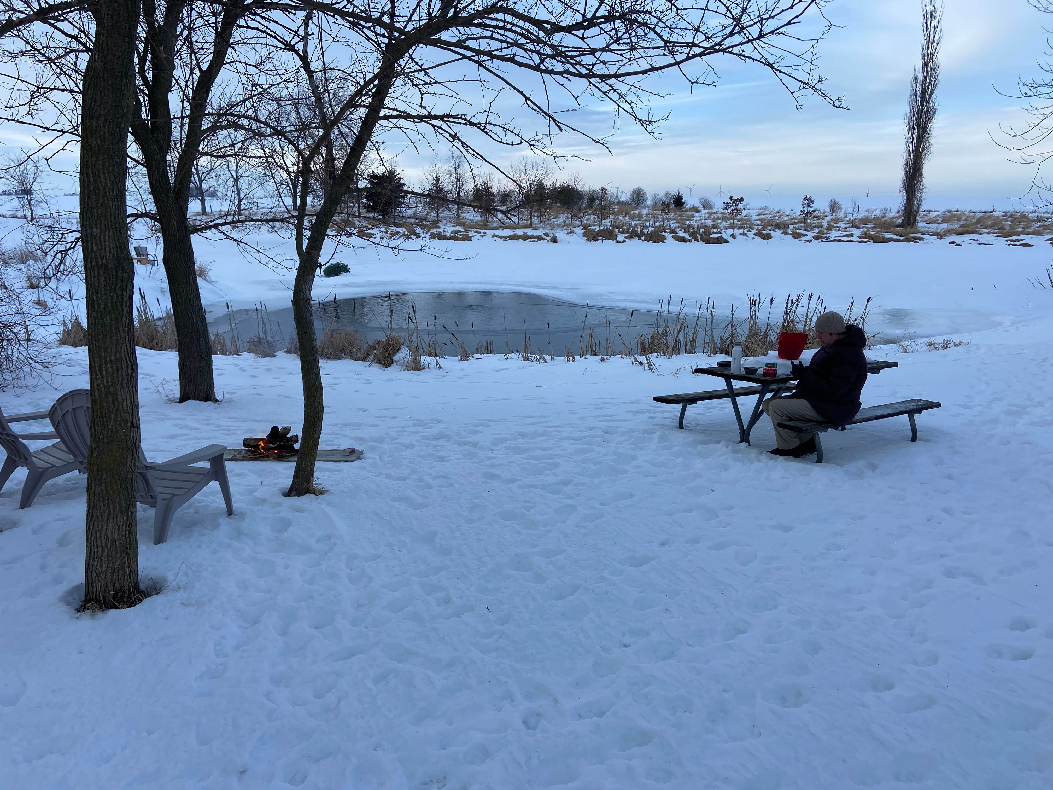 Camper-submitted photo at Winter Camp at Walking Stick Adventures Farm near Sigourney, IA