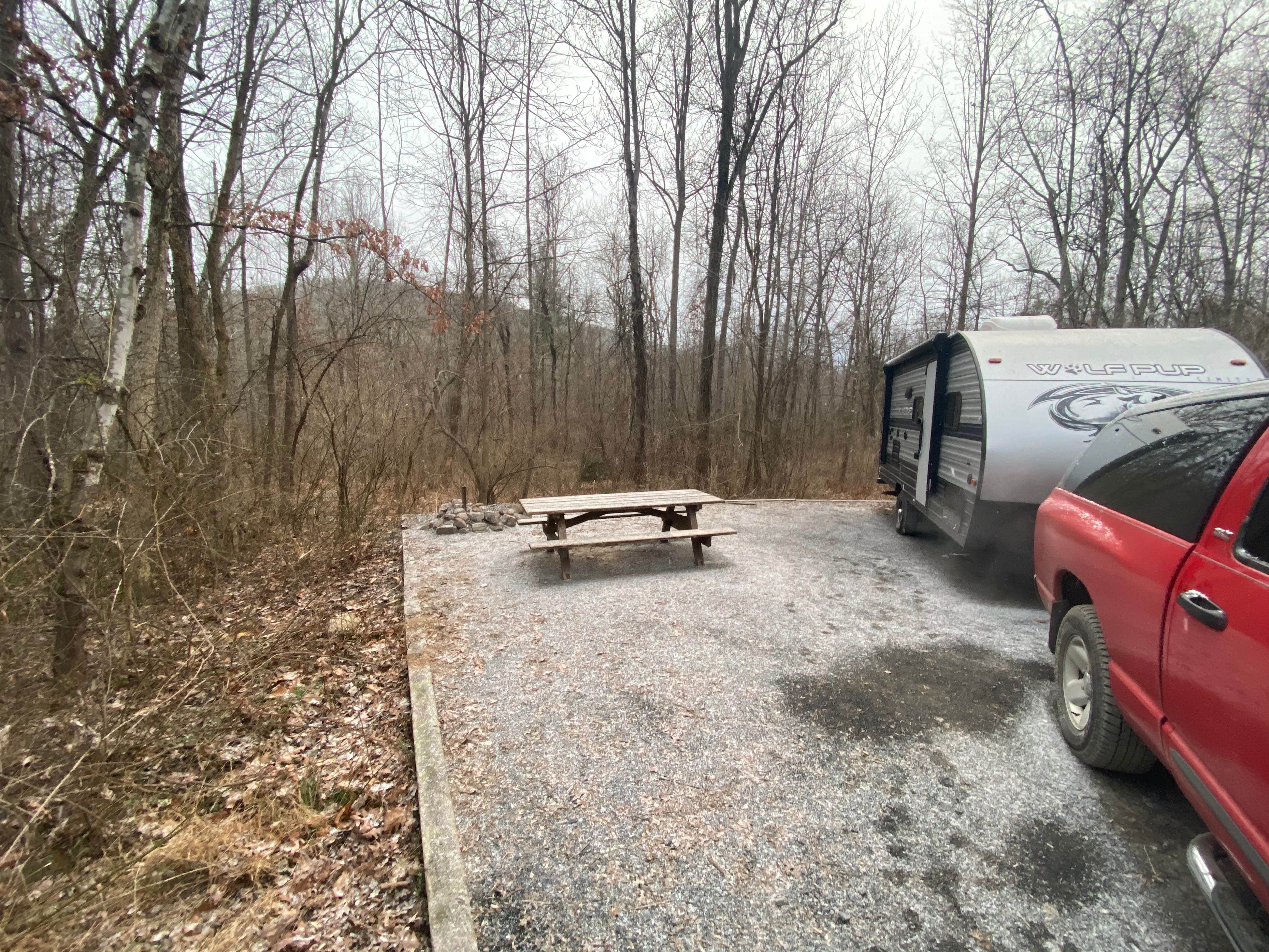 Camping near Wolf Gap: Little Fort Campground, Woodstock, Virginia