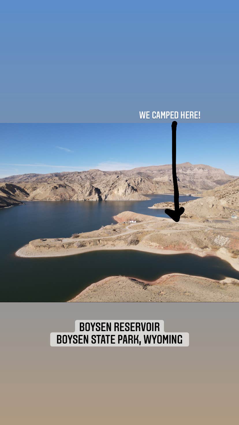 Camper-submitted photo at Brannon Campground — Boysen State Park near Thermopolis, WY