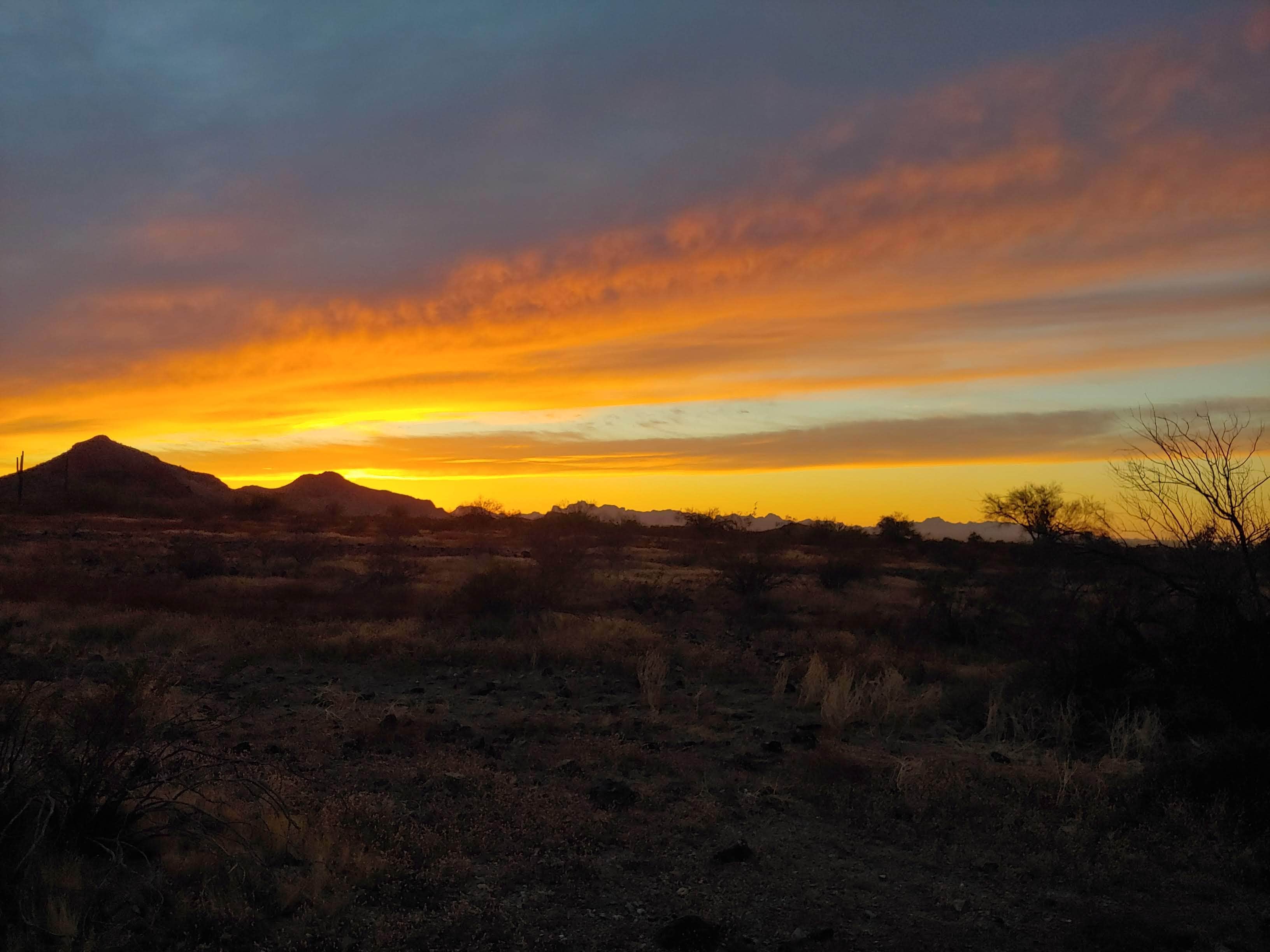 Laura M.'s photo of a dispersed camping area at Saddle Mountain BLM (Tonopah, AZ) near Glendale, AZ