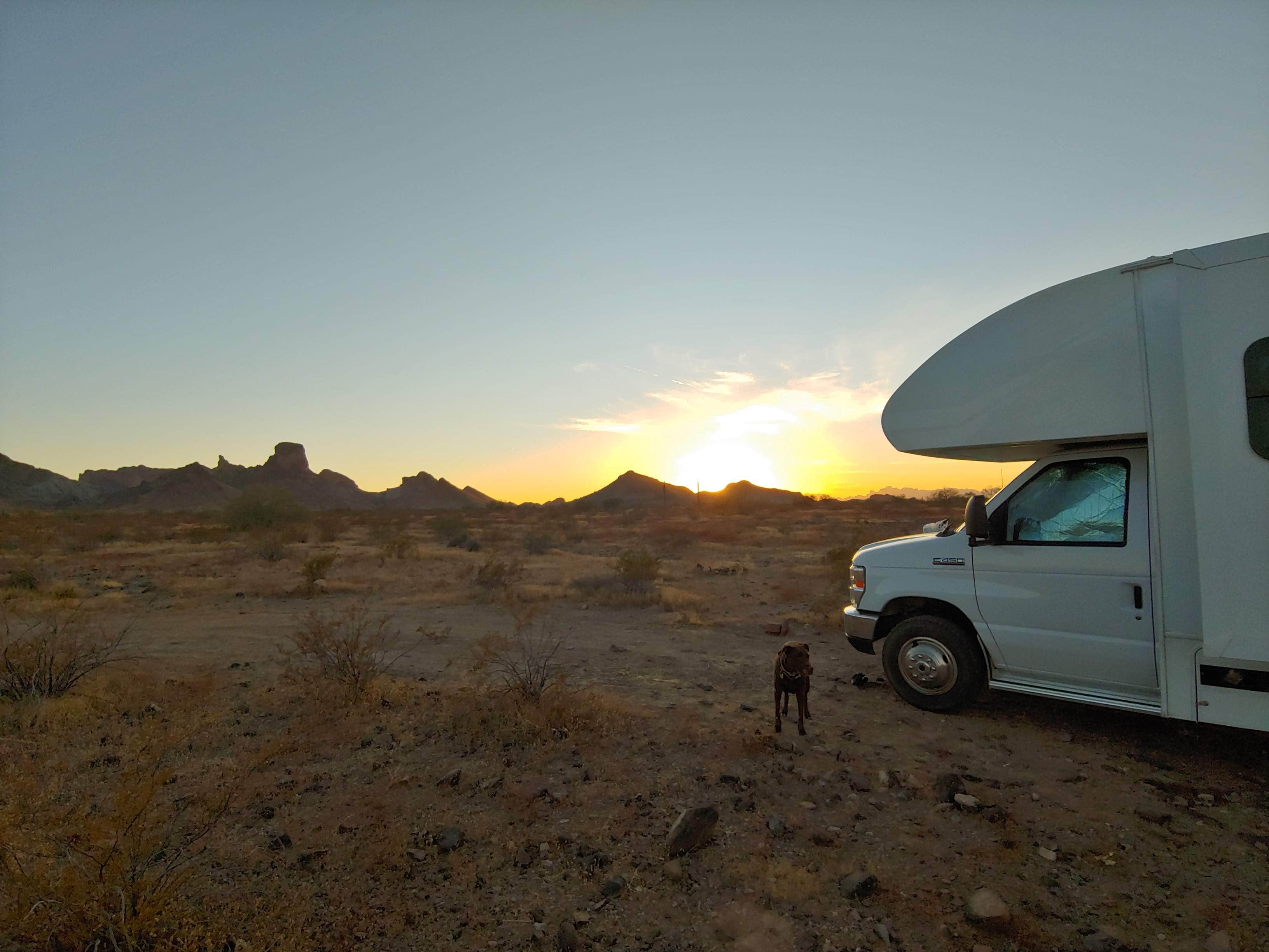 Laura M.'s photo of rv camping at Saddle Mountain BLM (Tonopah, AZ) near Aguila, AZ