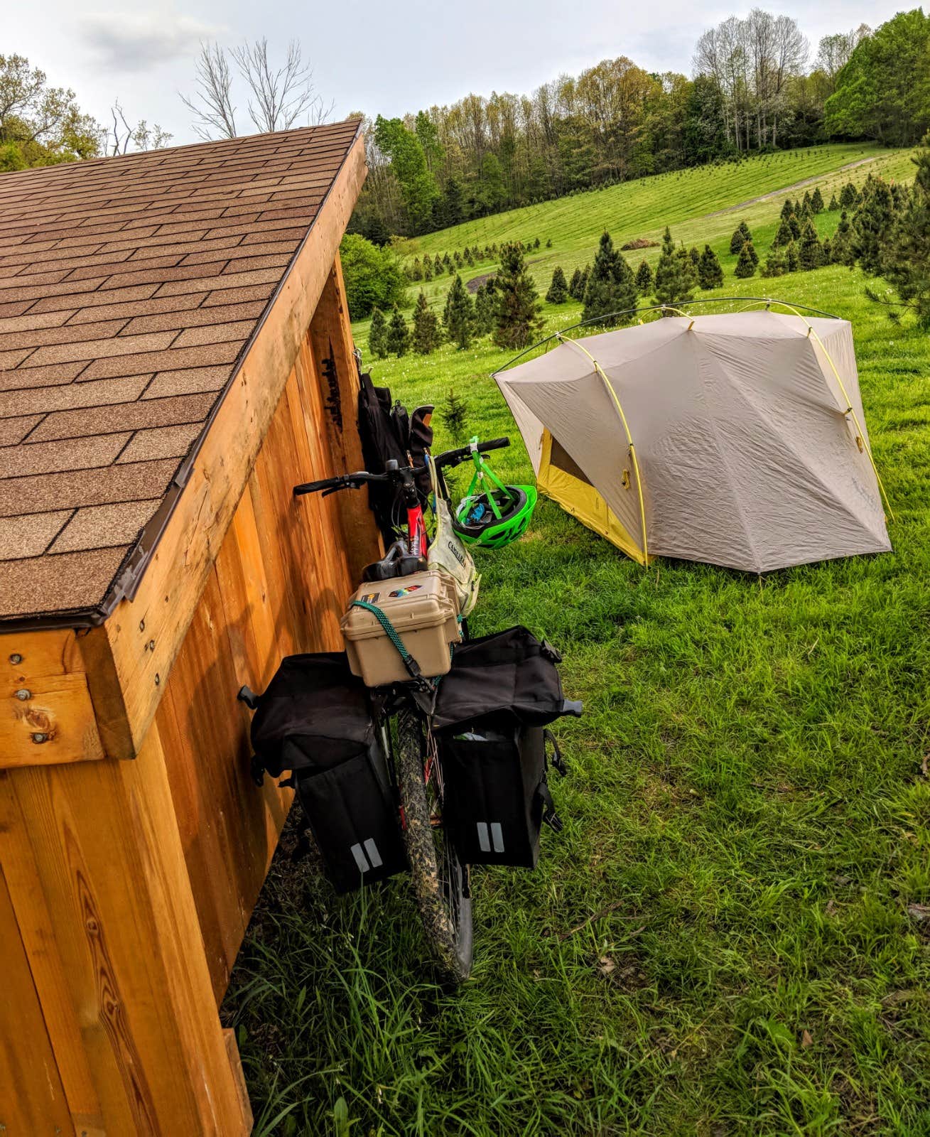 Shari  G.'s photo of tent camping at Heritage Farms near Tallmadge, OH