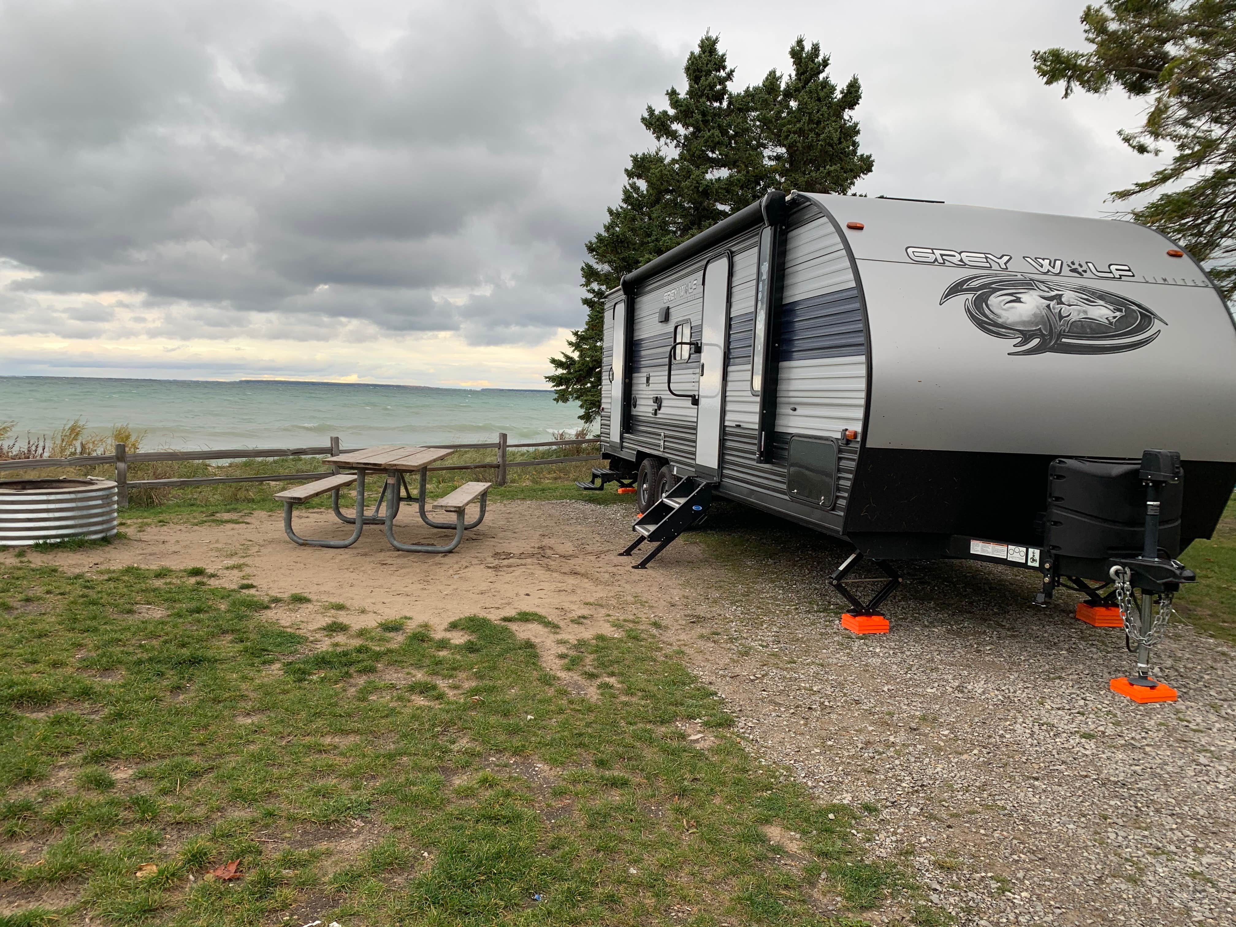 Melissa M.'s photo of rv camping at Wilderness State Park Camping near Conway, MI