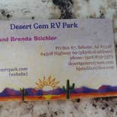 Review photo of Desert Gem RV by Laura M., January 31, 2021