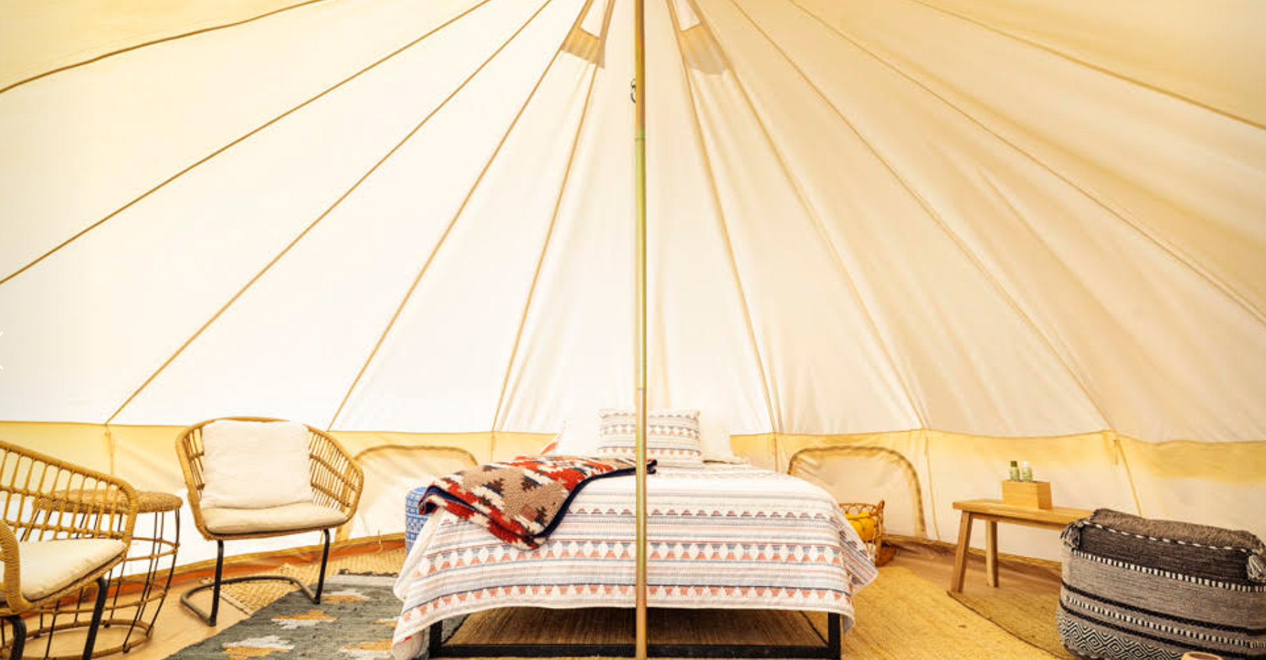 ◆YURT◆ Boon_ Choco [YB269_CC] Electric Yurt with Cowboy Pool Camping | Yucca Valley