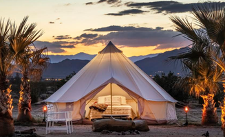 Amy G.'s photo at Electric Yurt with Cowboy Pool near Pioneertown, CA
