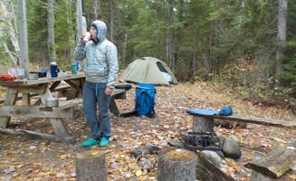 Sarah C.'s photo of tent camping at Camel Rips near Greenville, ME