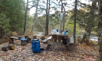 Camping near Holeb Falls: Camel Rips, Jackman, Maine