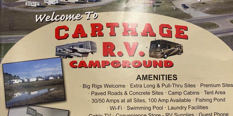 Camper submitted image from Carthage RV campground