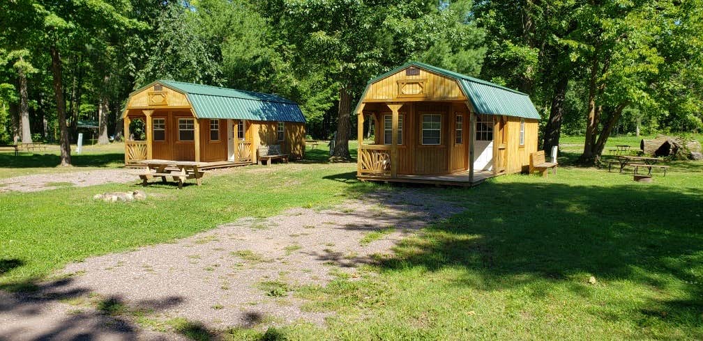 Hannah D.'s photo of a cabin at Banning RV Park and Campground near Saint Croix National Scenic River