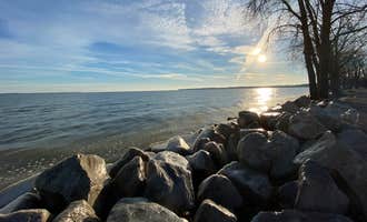 Camping near Lighthouse Point at Cedar Point: East Harbor State Park Campground, Kelleys Island, Ohio
