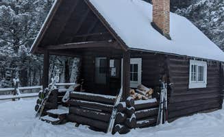 Amy H.'s photo of glamping accommodations at Spanish Creek Cabin near Pony, MT