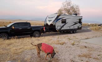 Steven M.'s photo of camping with pets at Bridger Bay Campground — Antelope Island State Park near Roy, UT