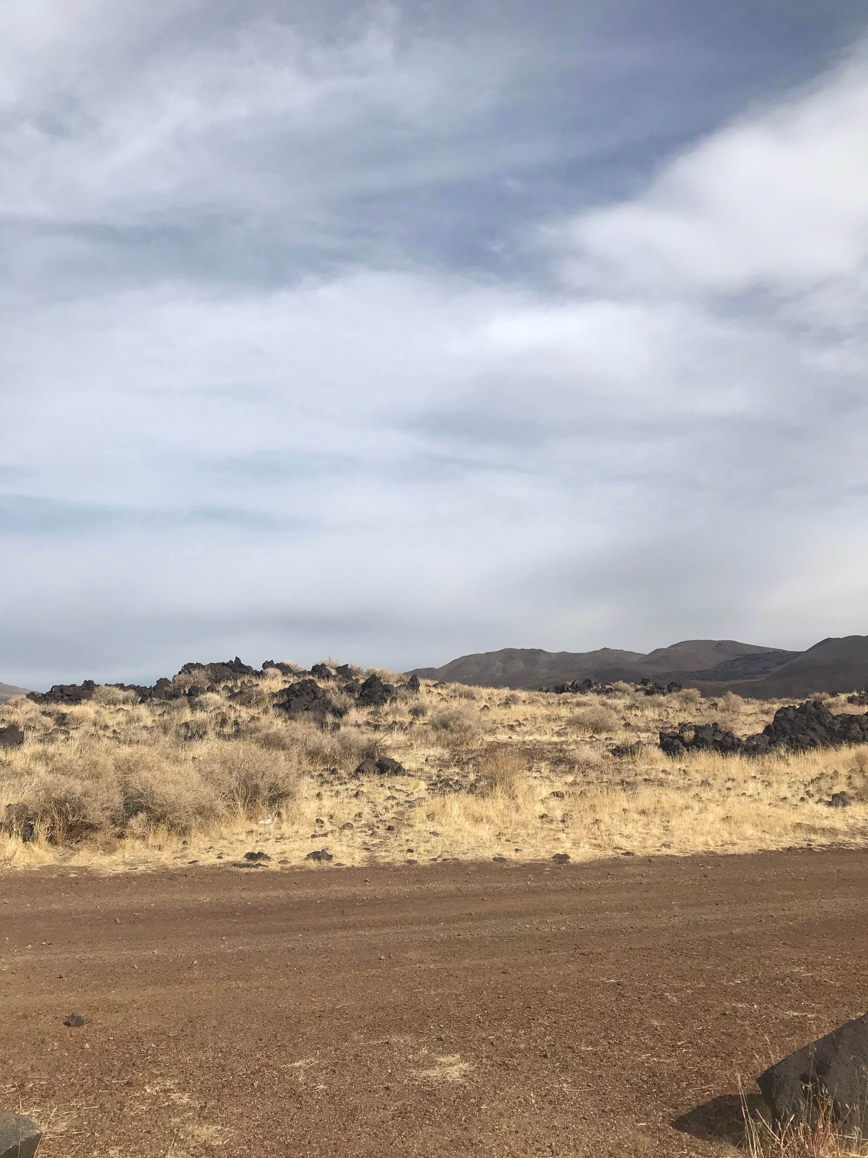 Camper-submitted photo at Fossil Falls dry lake bed near Sequoia National Forest