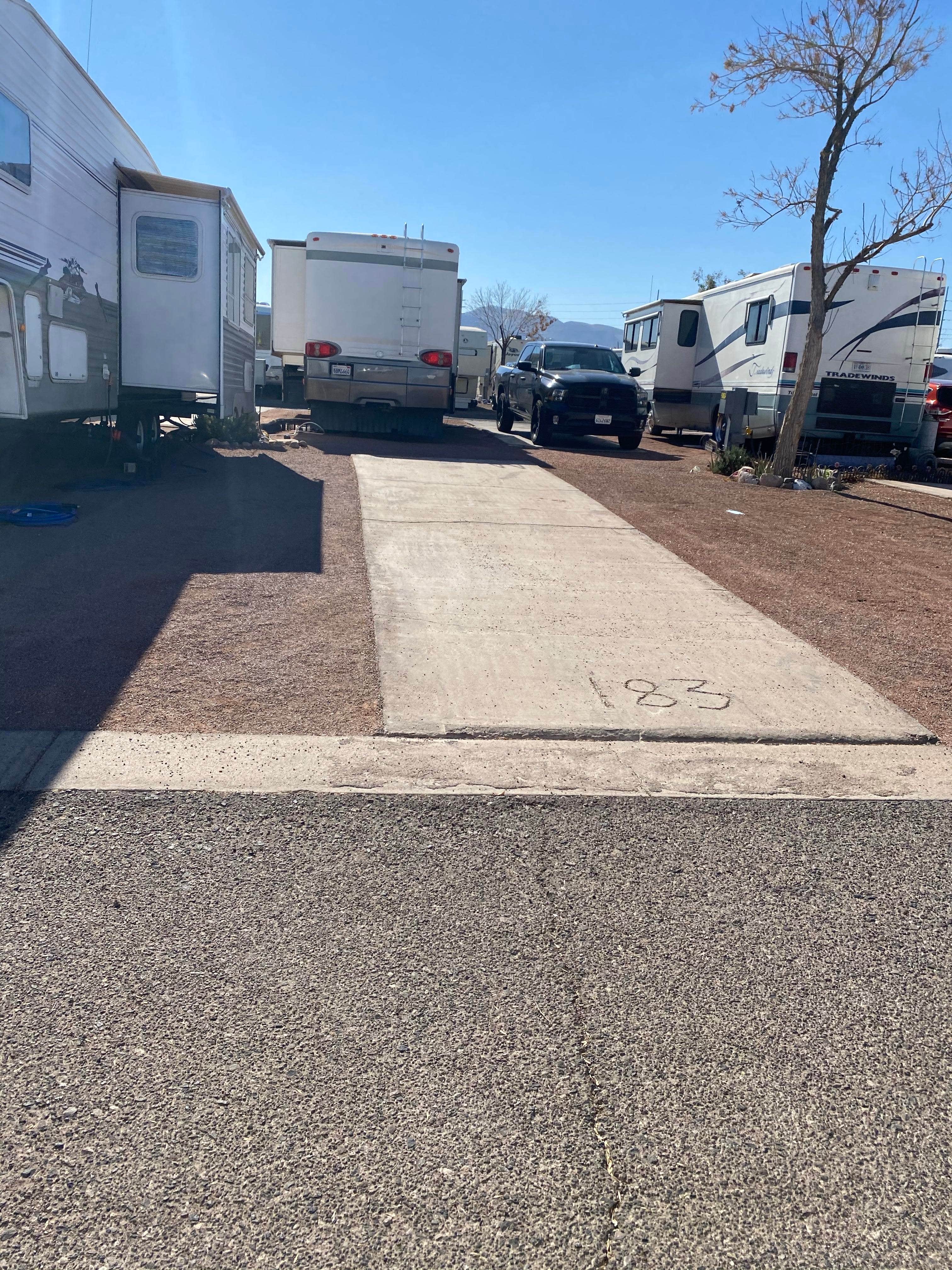 Brittney  C.'s photo of rv camping at Desert Sands RV Resort near Jean, NV