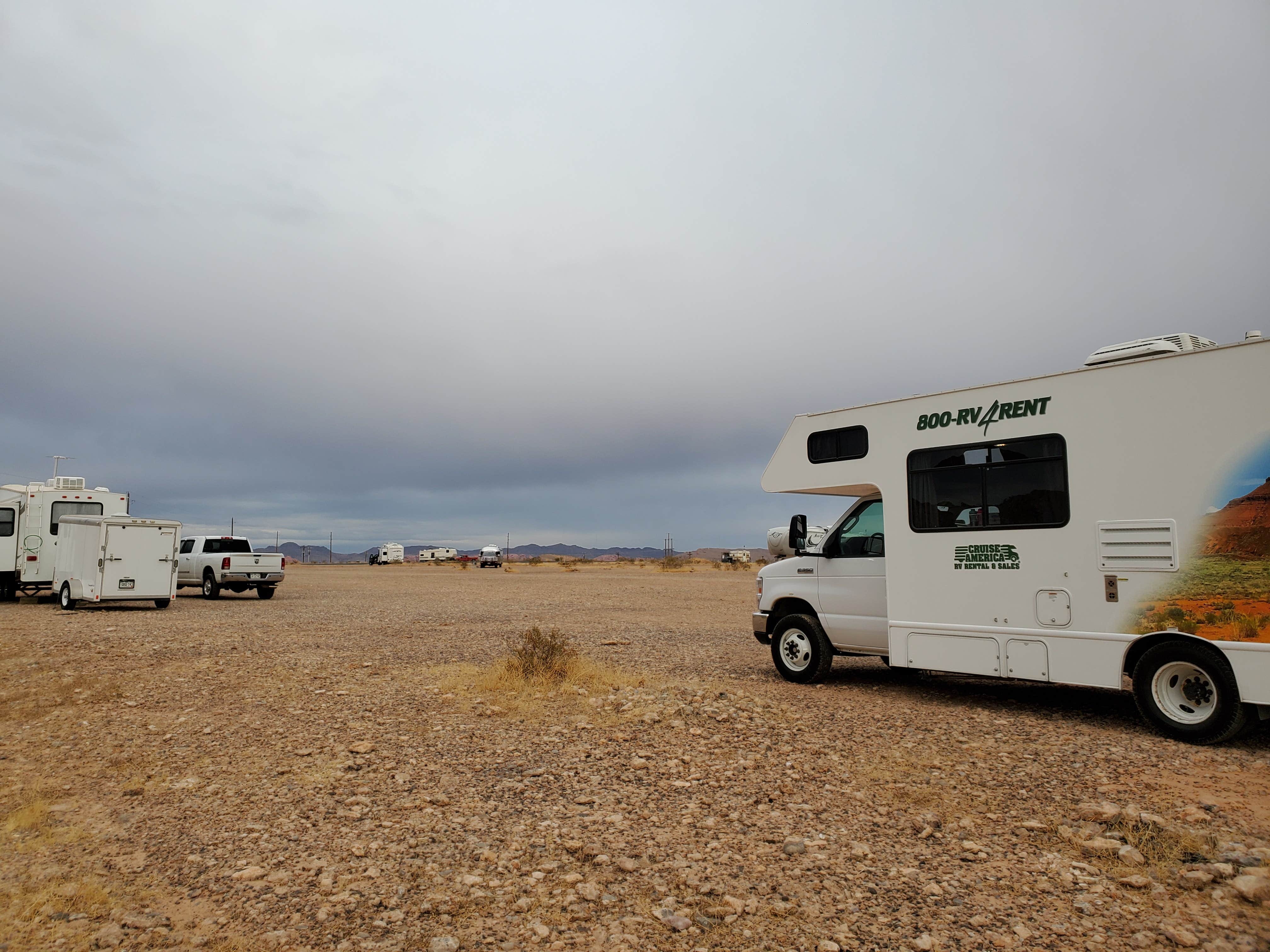 Gina J.'s photo of rv camping at Snowbird Mesa near Overton, NV