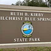 Review photo of Gilchrist Blue Springs State Park Campground by Perry J., February 12, 2021