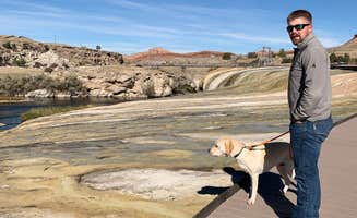 Carlyne F.'s photo of camping with pets at Lander City Park near Lander, WY