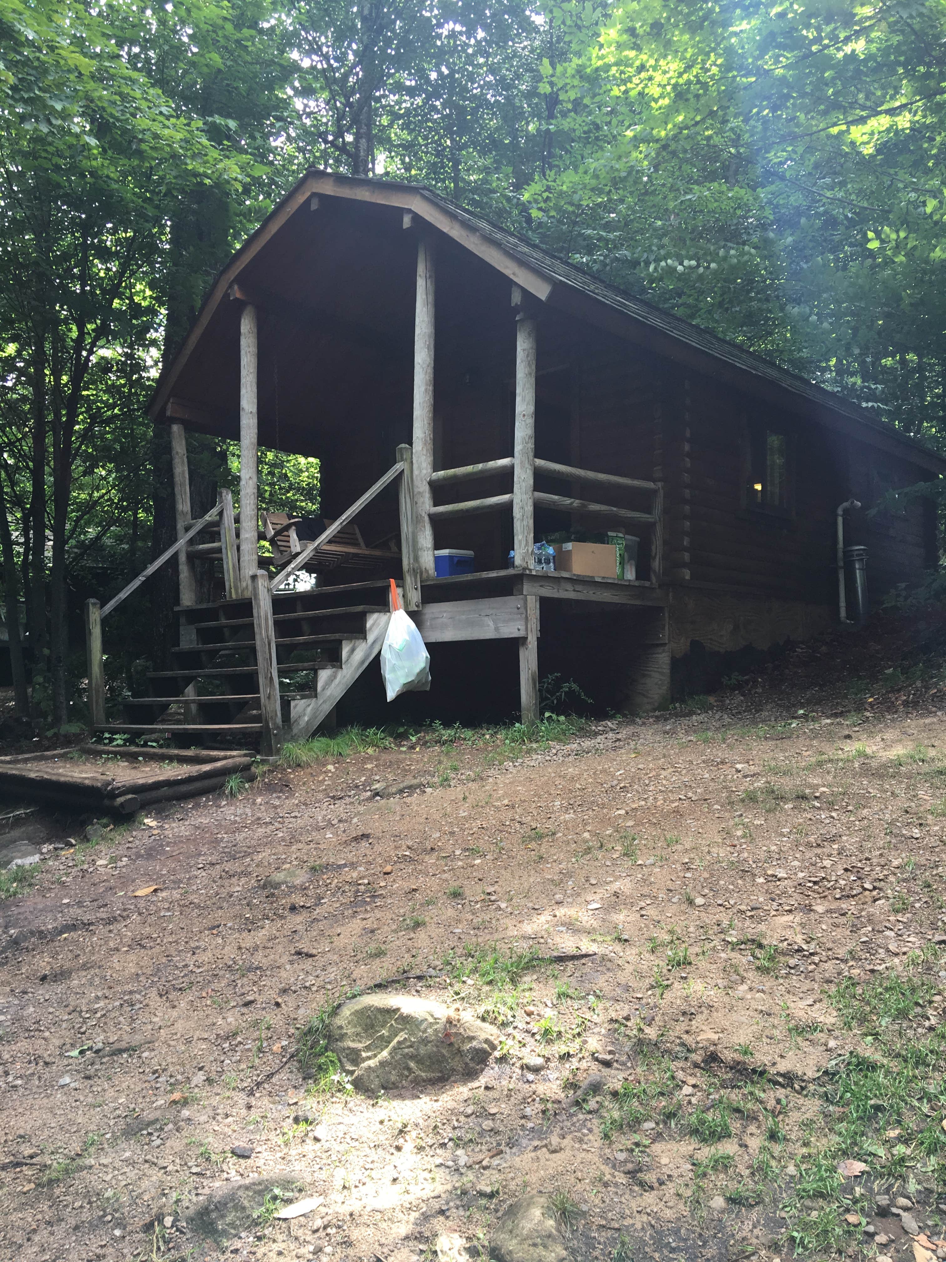 Carlyne F.'s photo of a cabin at Old Forge Camping Resort near Cranberry Lake, NY