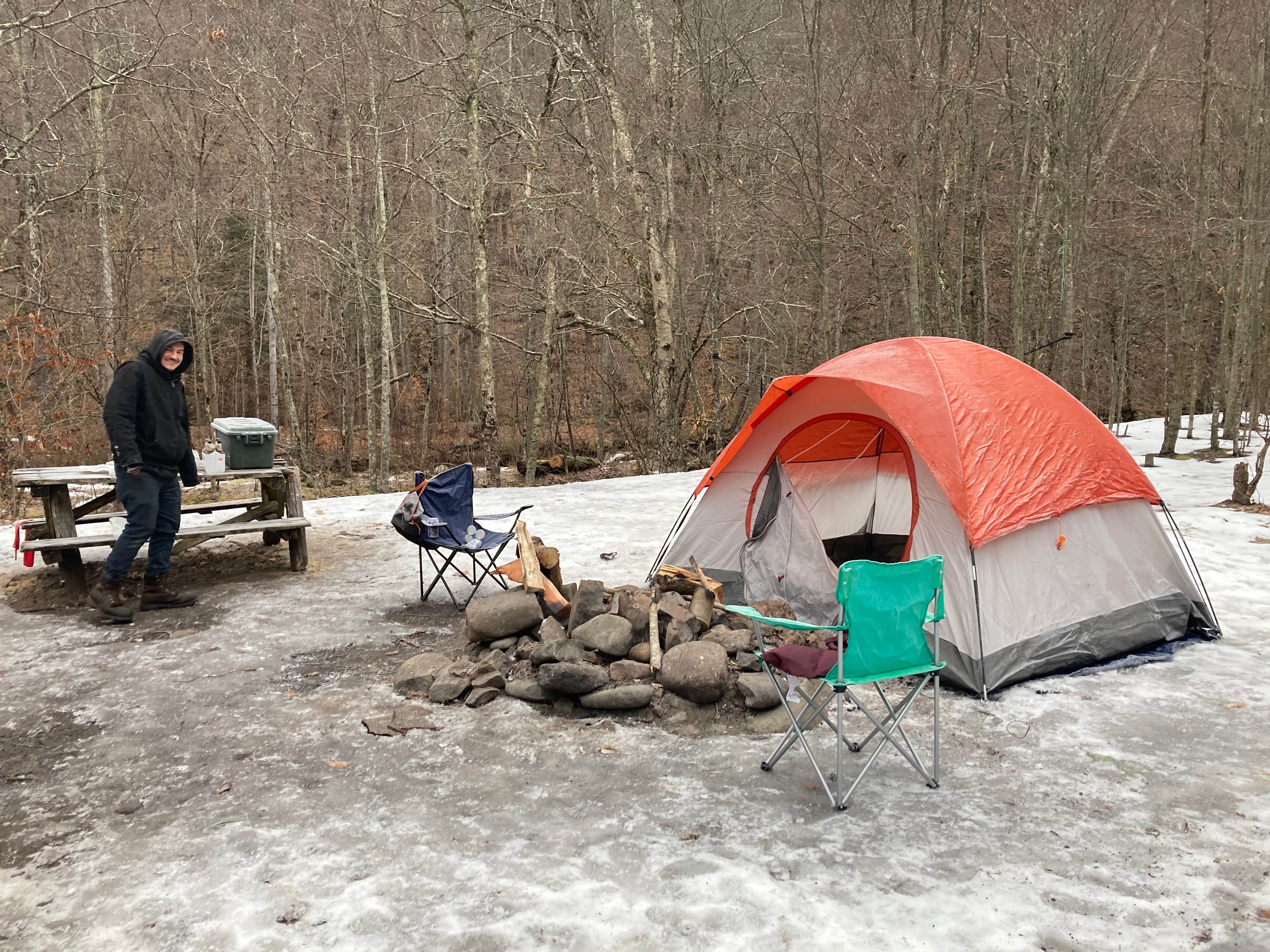 Kelsey's photo of tent camping at The Peekamoose Valley near Gilboa, NY