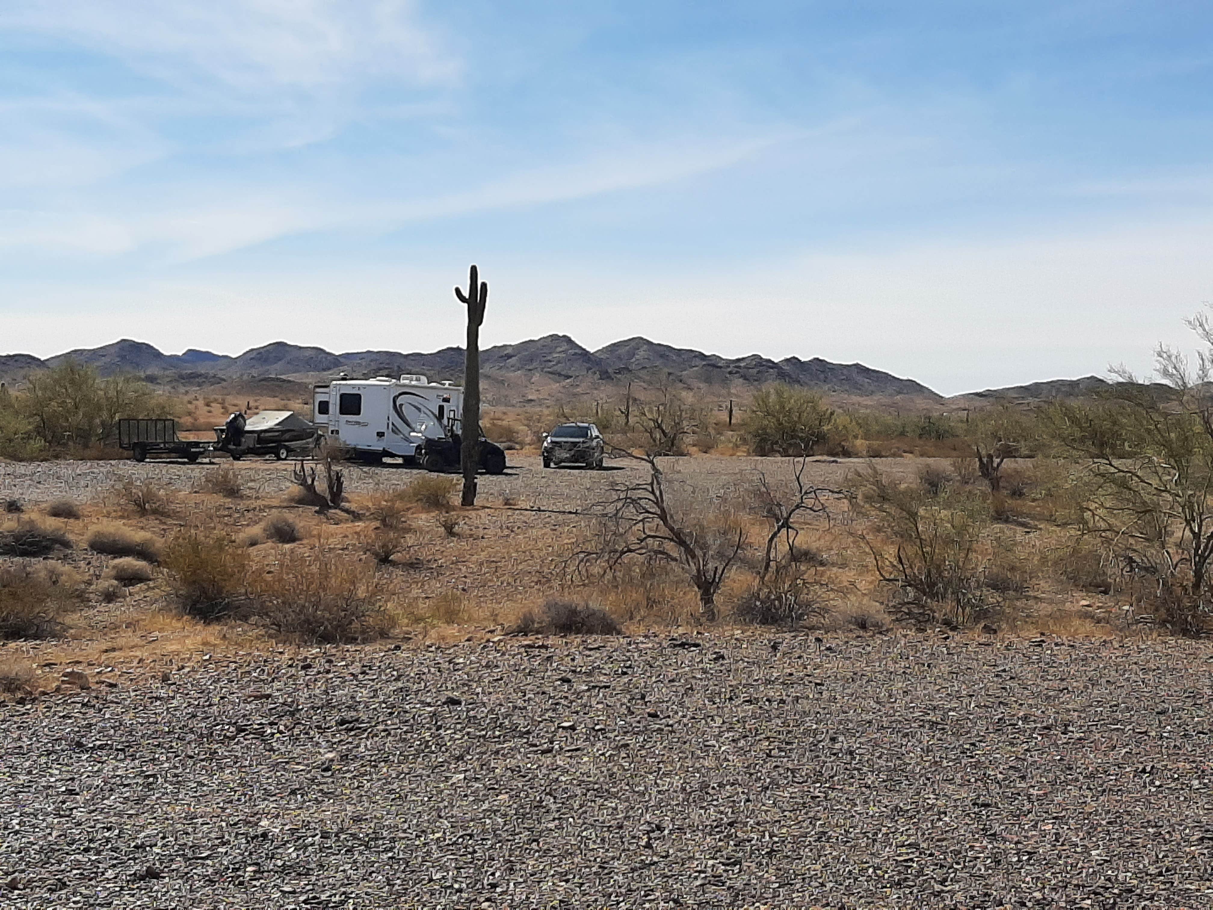 Camper submitted image from Plomosa Rd. Quinn Pass BLM Dispersed Camping - 2