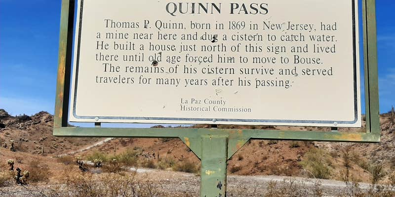 Camper submitted image from Plomosa Rd. Quinn Pass BLM Dispersed Camping