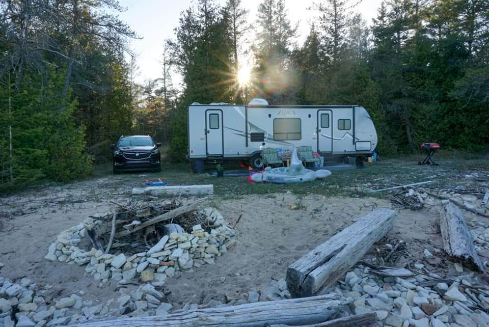Angela W.'s photo at Private Lake Michigan in Manistique near Garden, MI