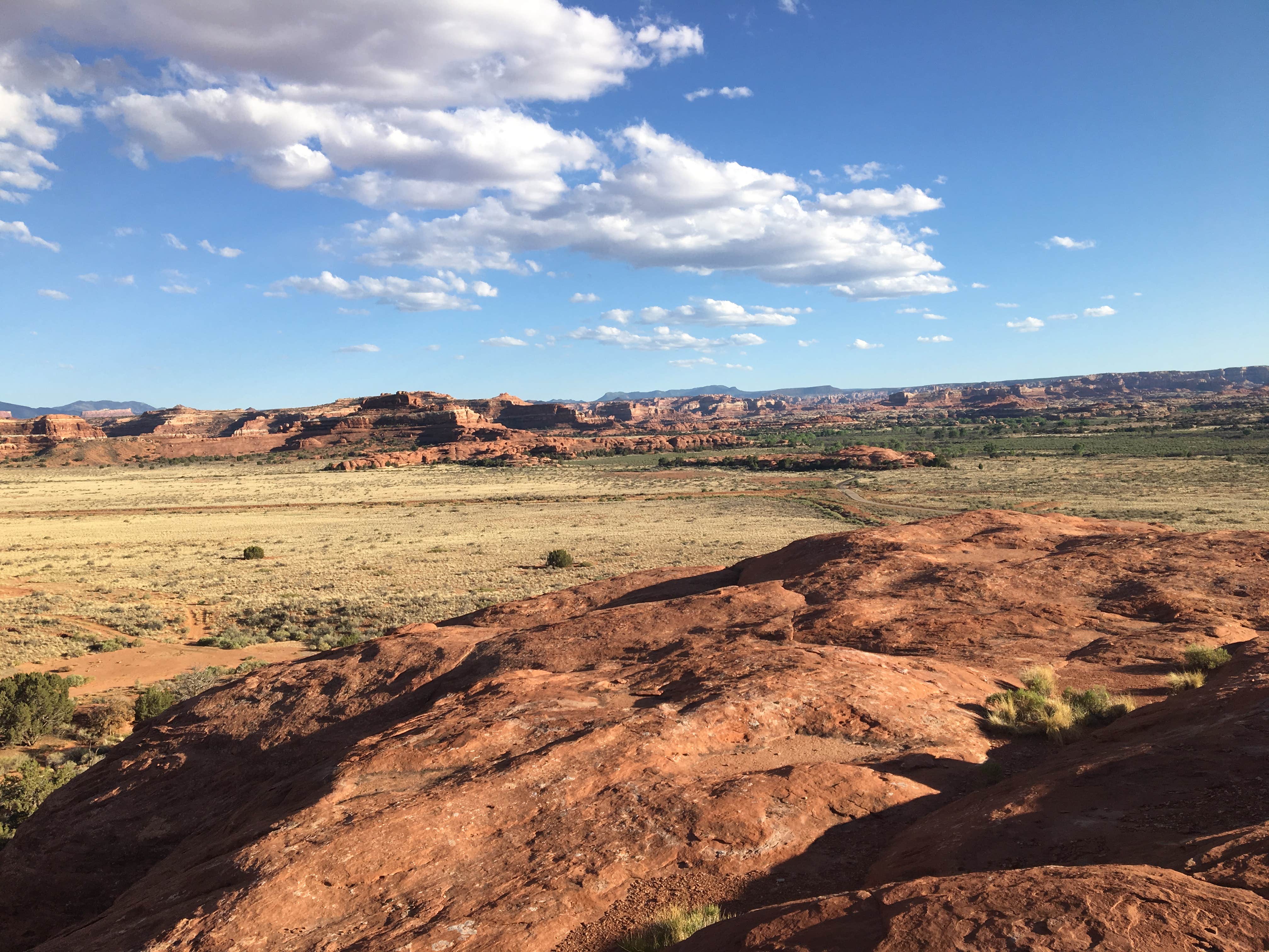 Southern view from the top of the rock formation. 