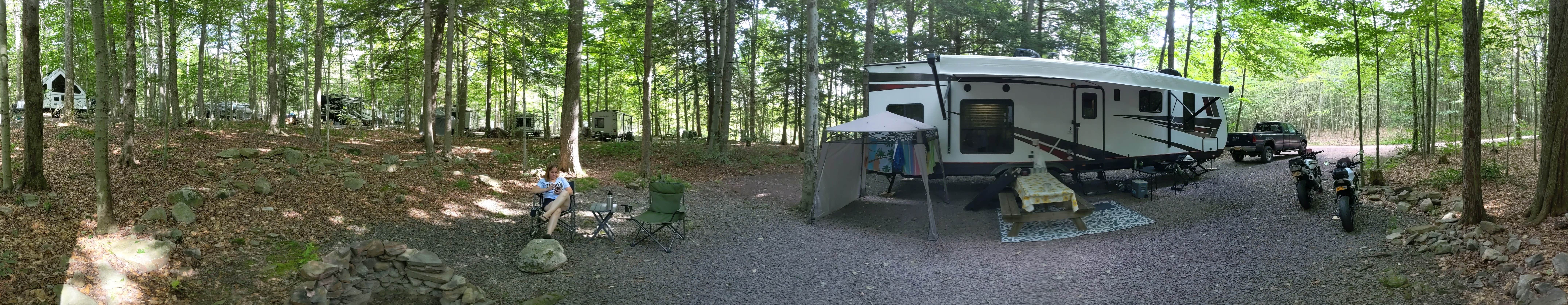 Camper-submitted photo at Pioneer Campground near Eagles Mere, PA