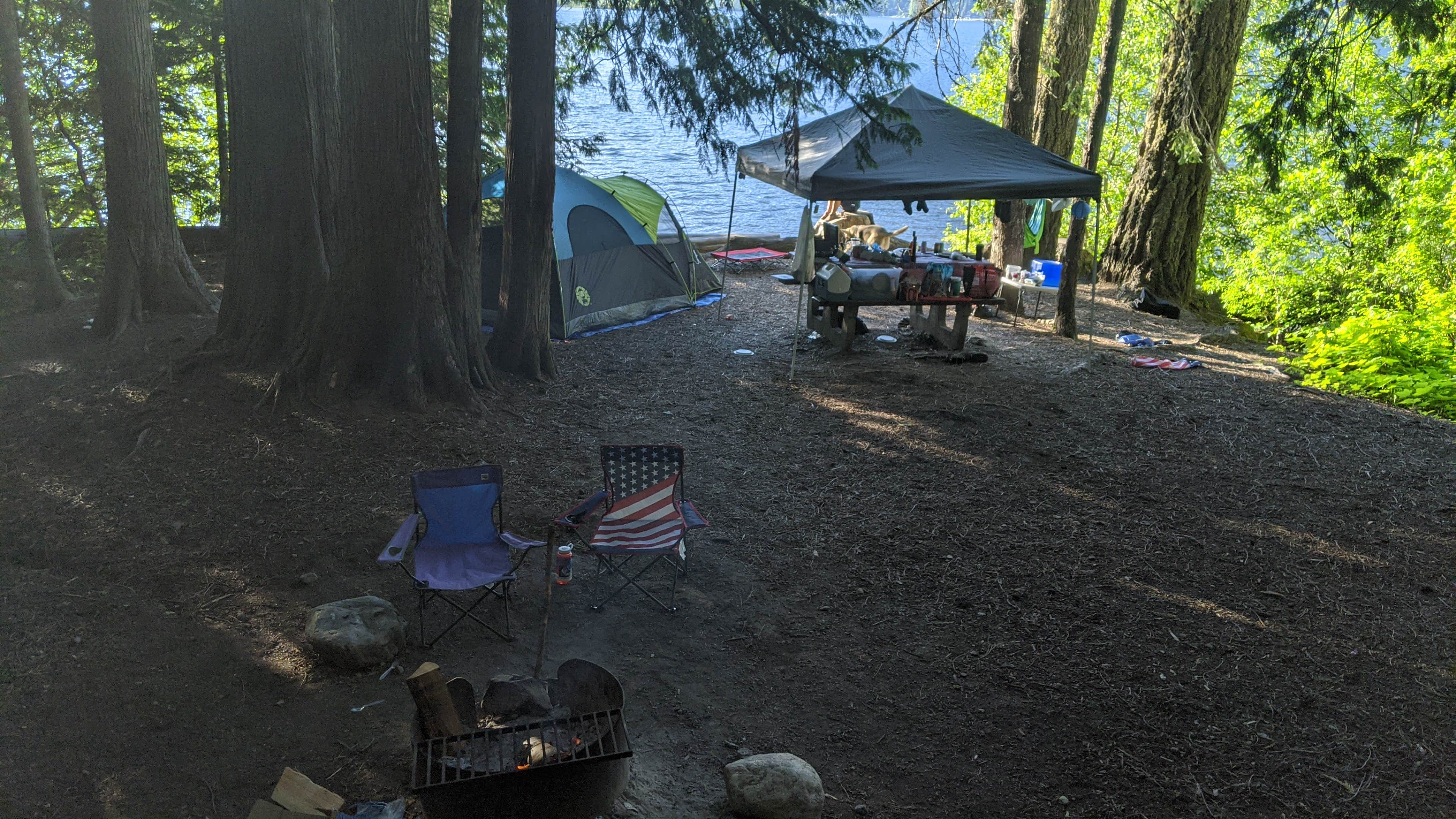 Marie L.'s photo of tent camping at Glacier View Campground near Okanogan-Wenatchee National Forest