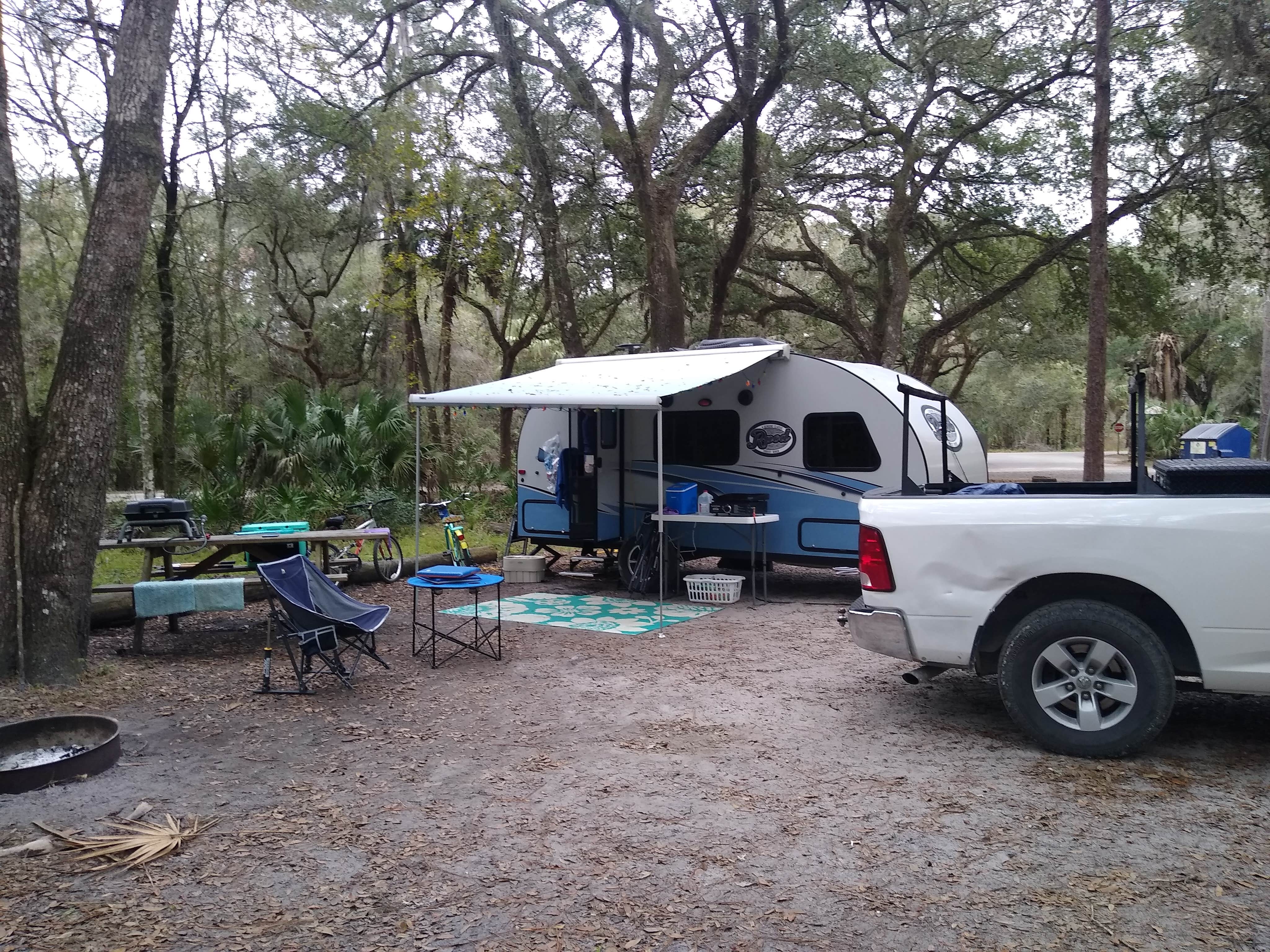 Rachel G.'s photo of tent camping at Hillsborough River State Park Campground near Elkton, FL