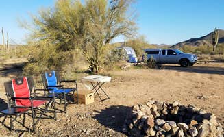 K's photo of a dispersed camping area at Bulldog Canyon Dispersed Camping - North Entrance near Phoenix, AZ