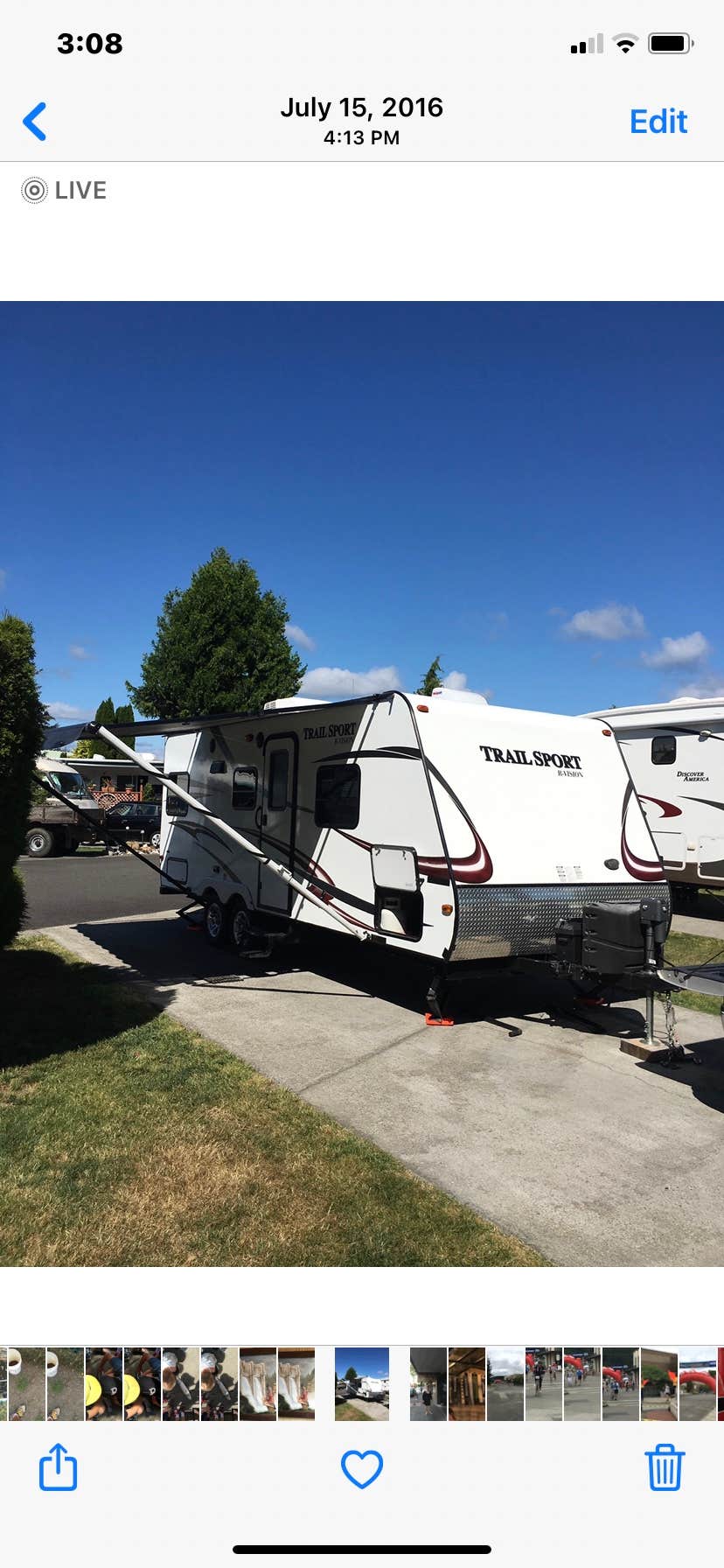 Dean's photo of rv camping at Midway RV Park near Toledo, WA