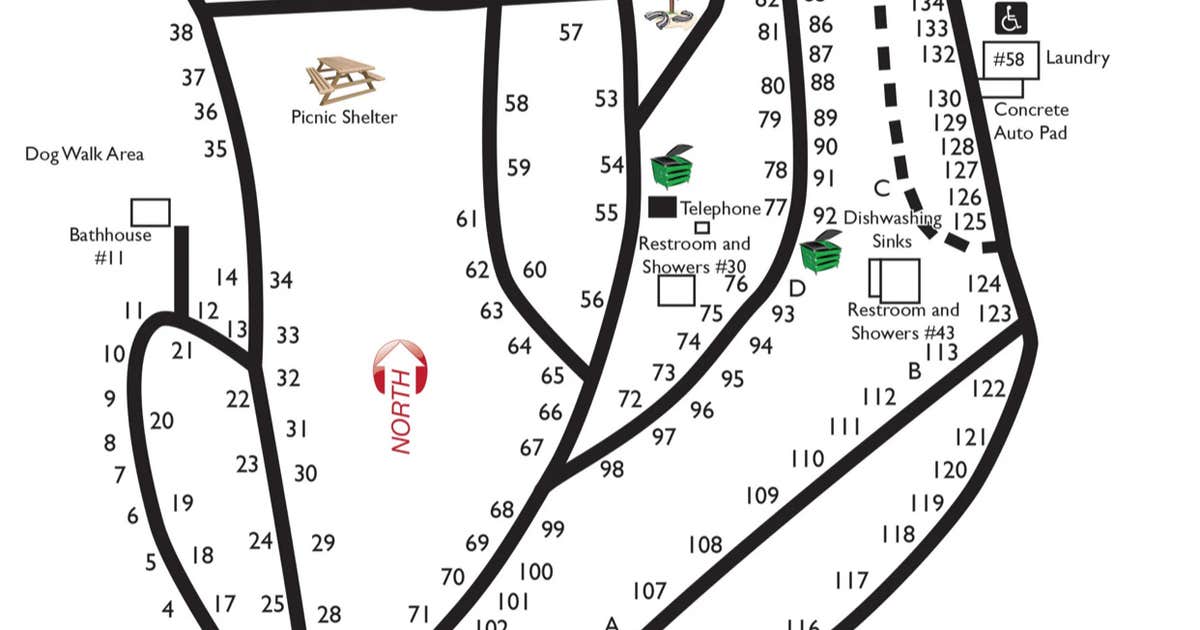 Highlands Hammock The Dyrt Highlands Hammock State Park Campground Map
