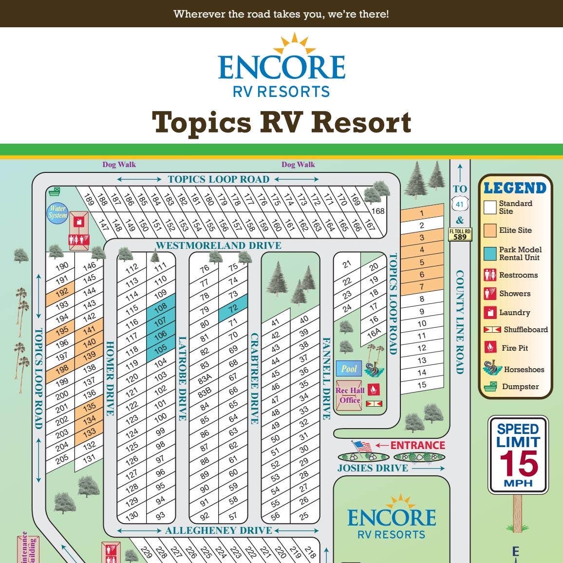 Encore Topics Camping Spring Hill, FL
