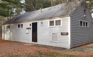 Jean C.'s photo of glamping accommodations at Barretts Pond Campground — Myles Standish State Forest near West Warwick, RI