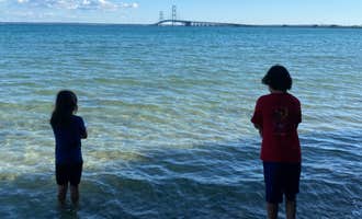 Camping near Tee Pee Campground: Straits State Park Campground, St. Ignace, Michigan