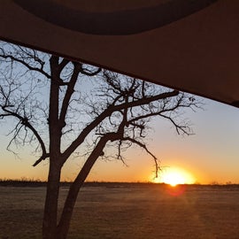 Sunrise from the rooftop tent...