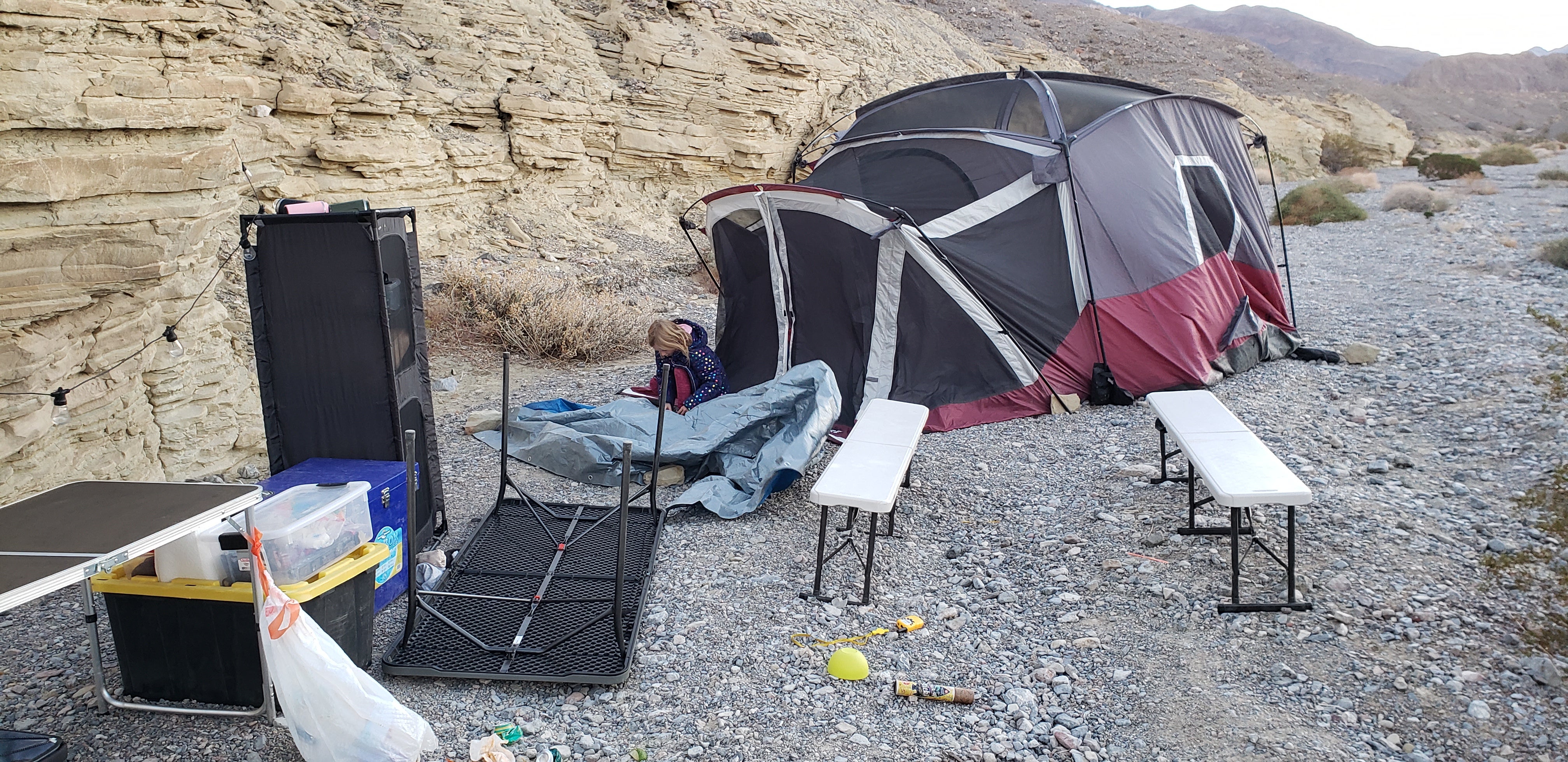 Camper submitted image from Hole in the Wall Backcountry Sites — Death Valley National Park - 1