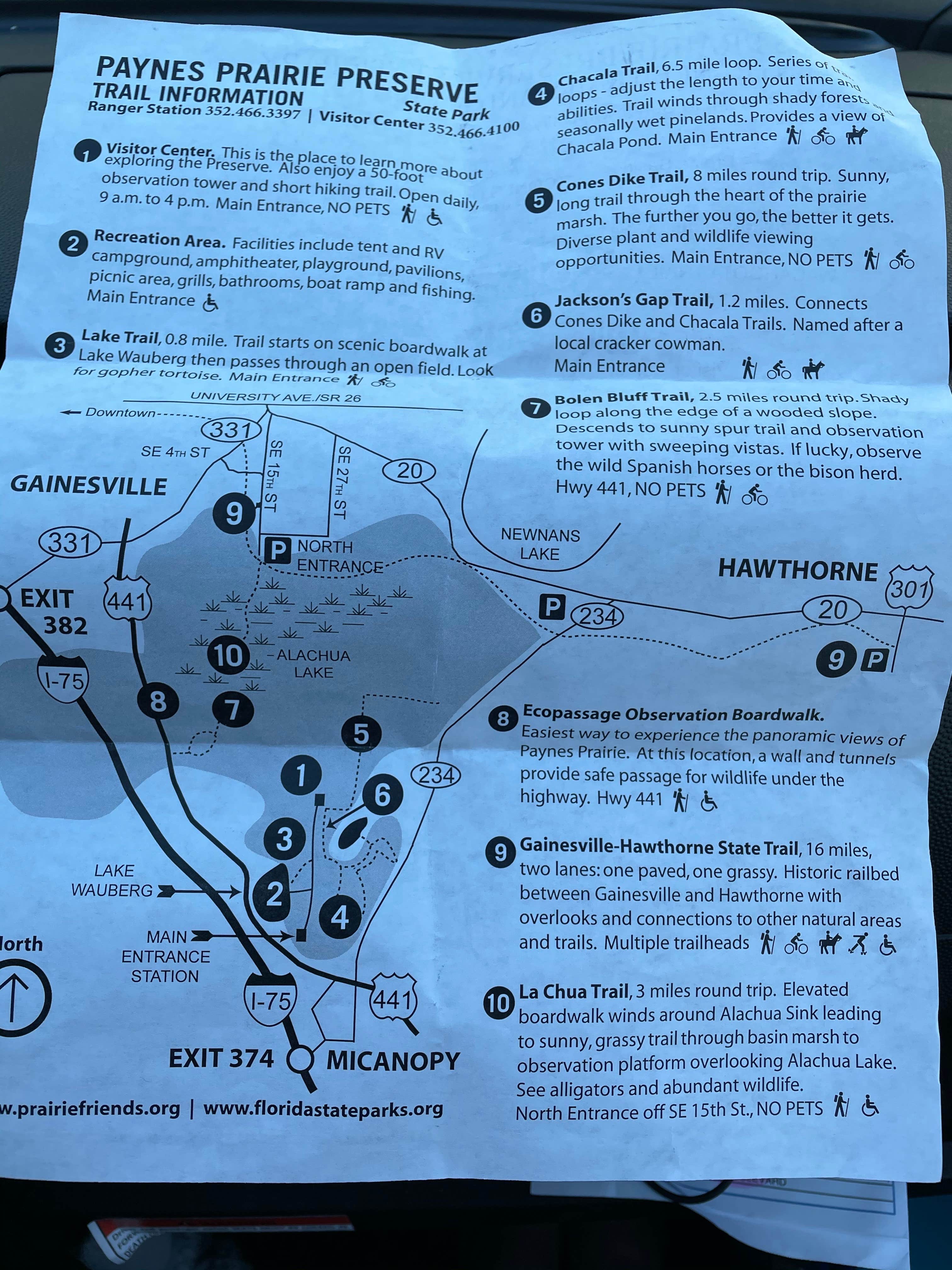 Camper-submitted photo at Paynes Prairie Preserve State Park Campground near Welaka, FL