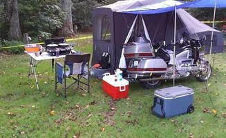 Joel's photo of tent camping at Two Wheels of Suchess near Culberson, NC