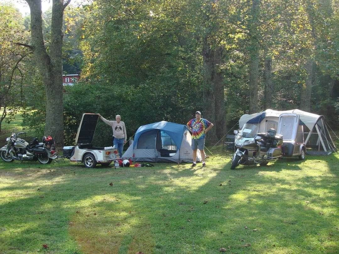 Joel's photo of tent camping at Two Wheels of Suchess near Sugar Hill, GA
