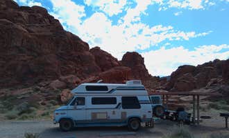 Camping near Valley of Fire Overflow Camping: Arch Rock Campground — Valley of Fire State Park, Overton, Nevada