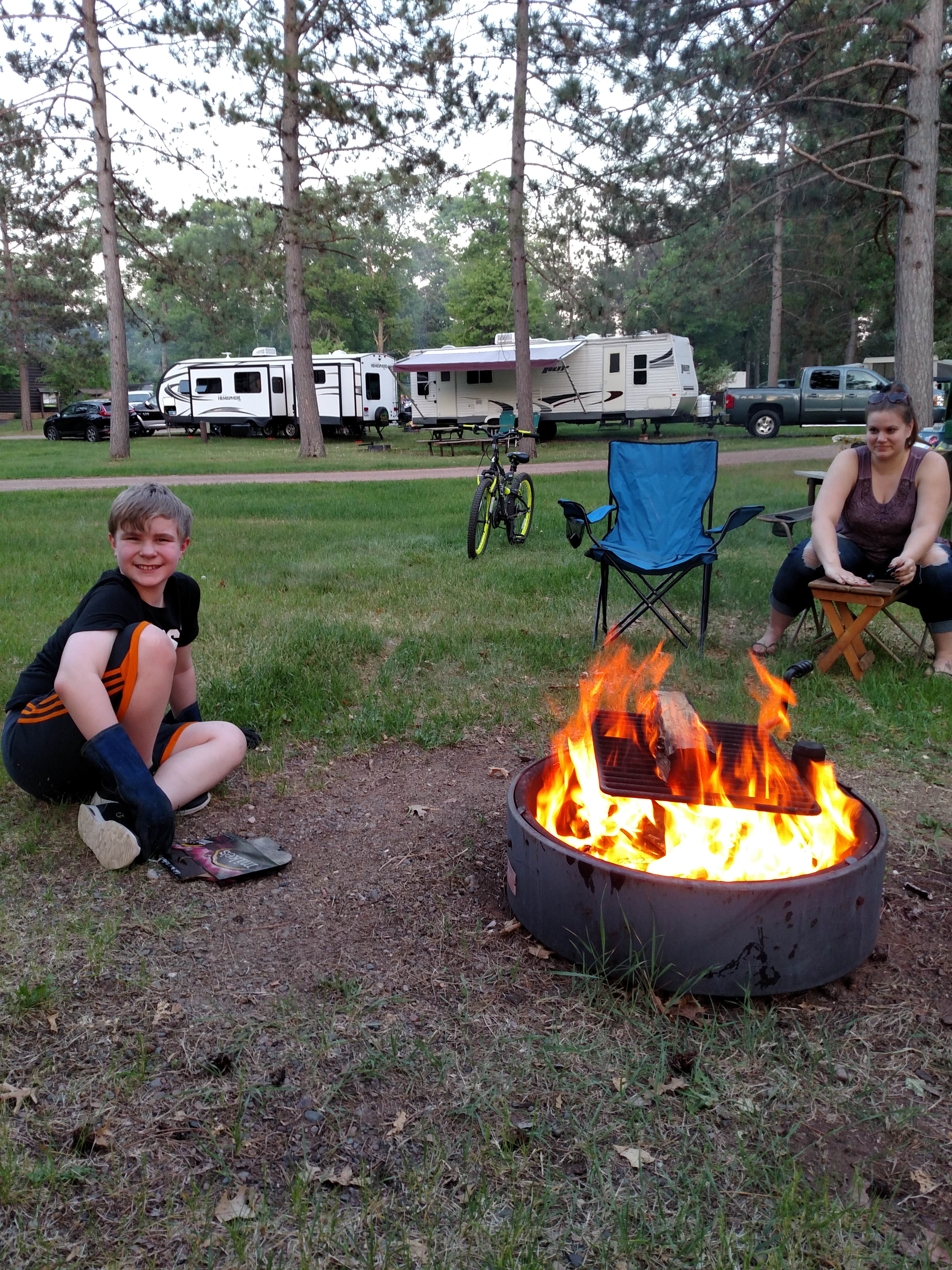 Camper-submitted photo at Riverview Campground — St. Croix State Park near Pine City, MN