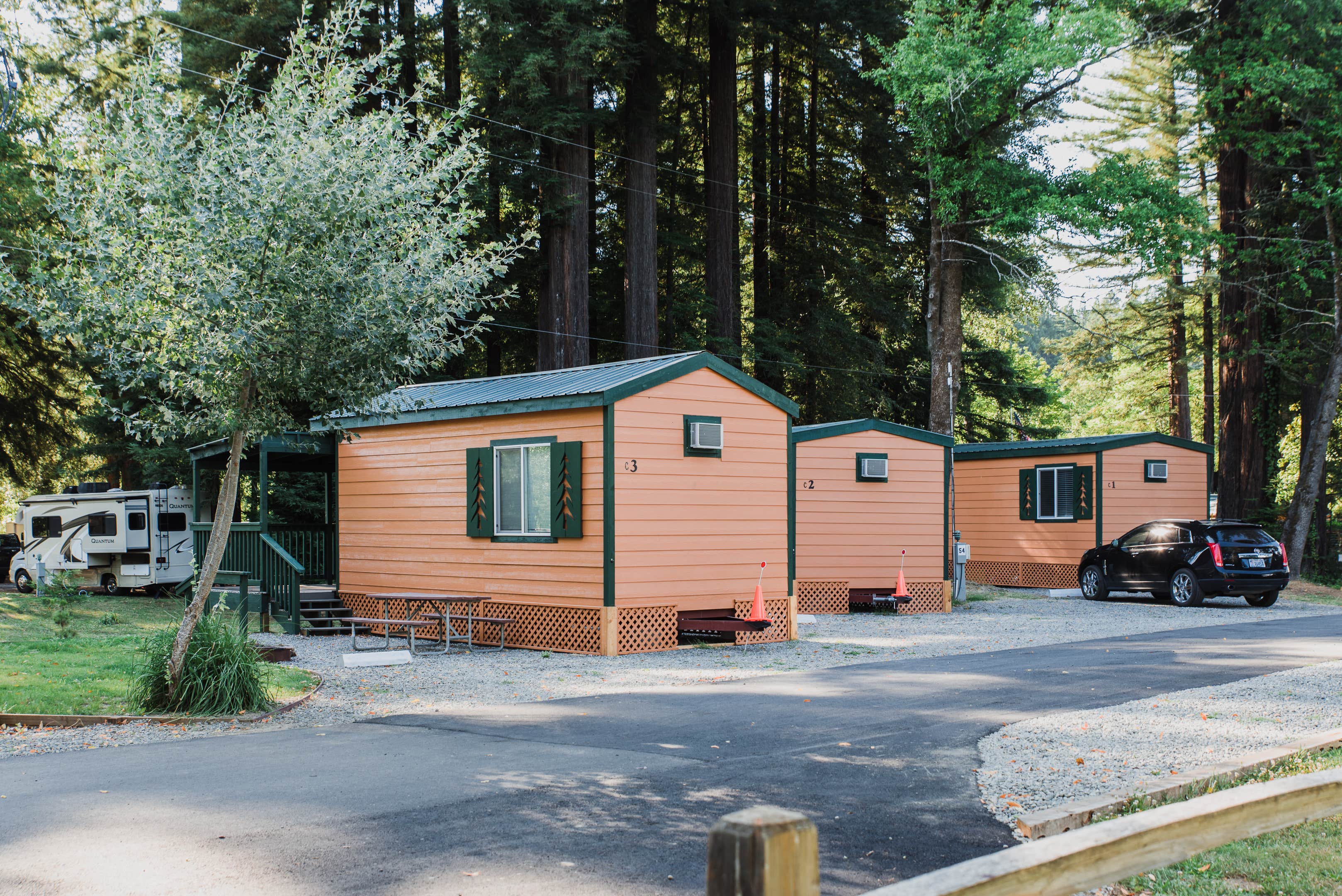 Katya Q.'s photo of a cabin at Giant Redwoods RV & Cabin Destination near Petrolia, CA